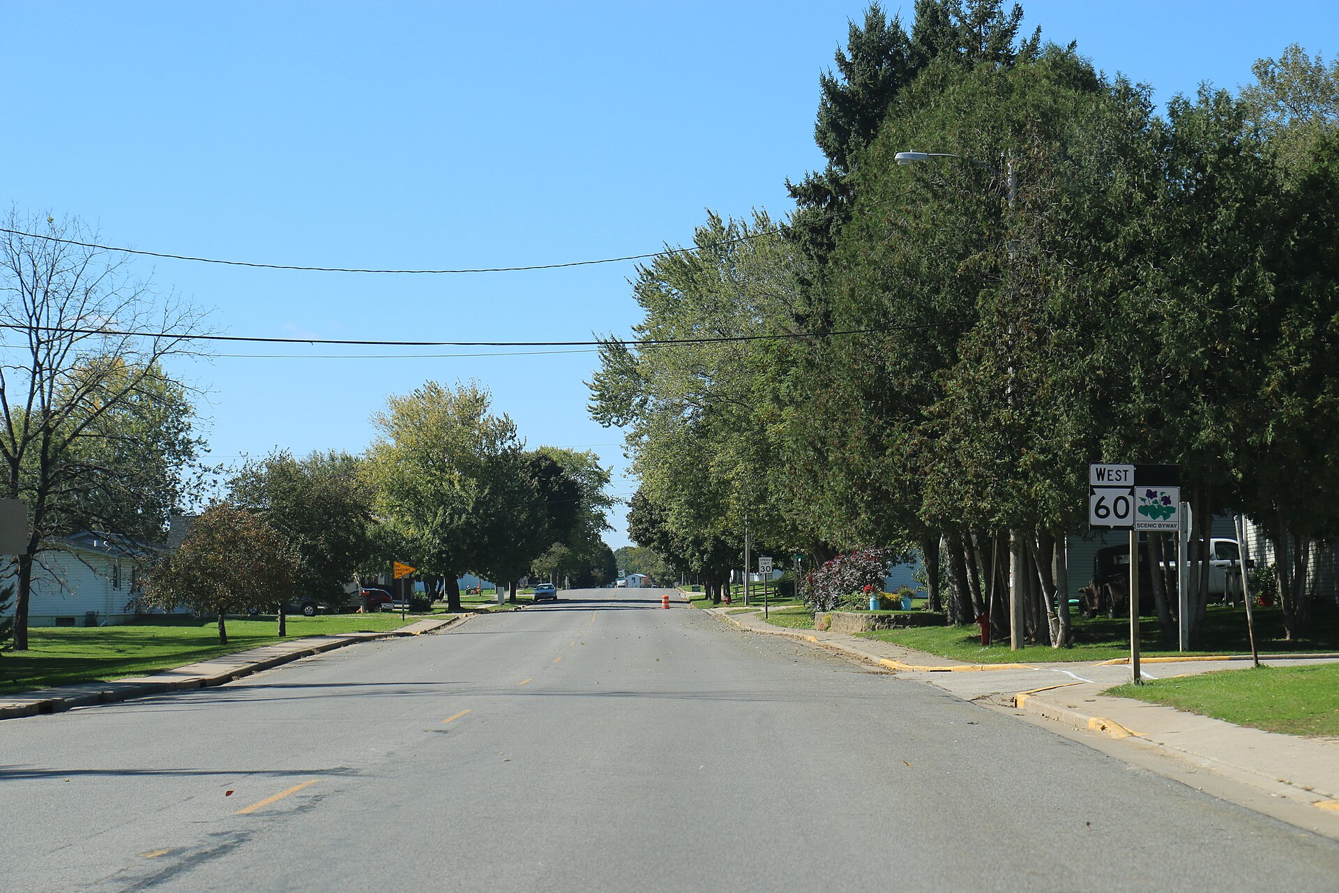 A photograph in Waukeza, Wisconsin on WIS60 and the Lower Wisconsin River Road Scenic byway — Wauzeka, Wisconsin