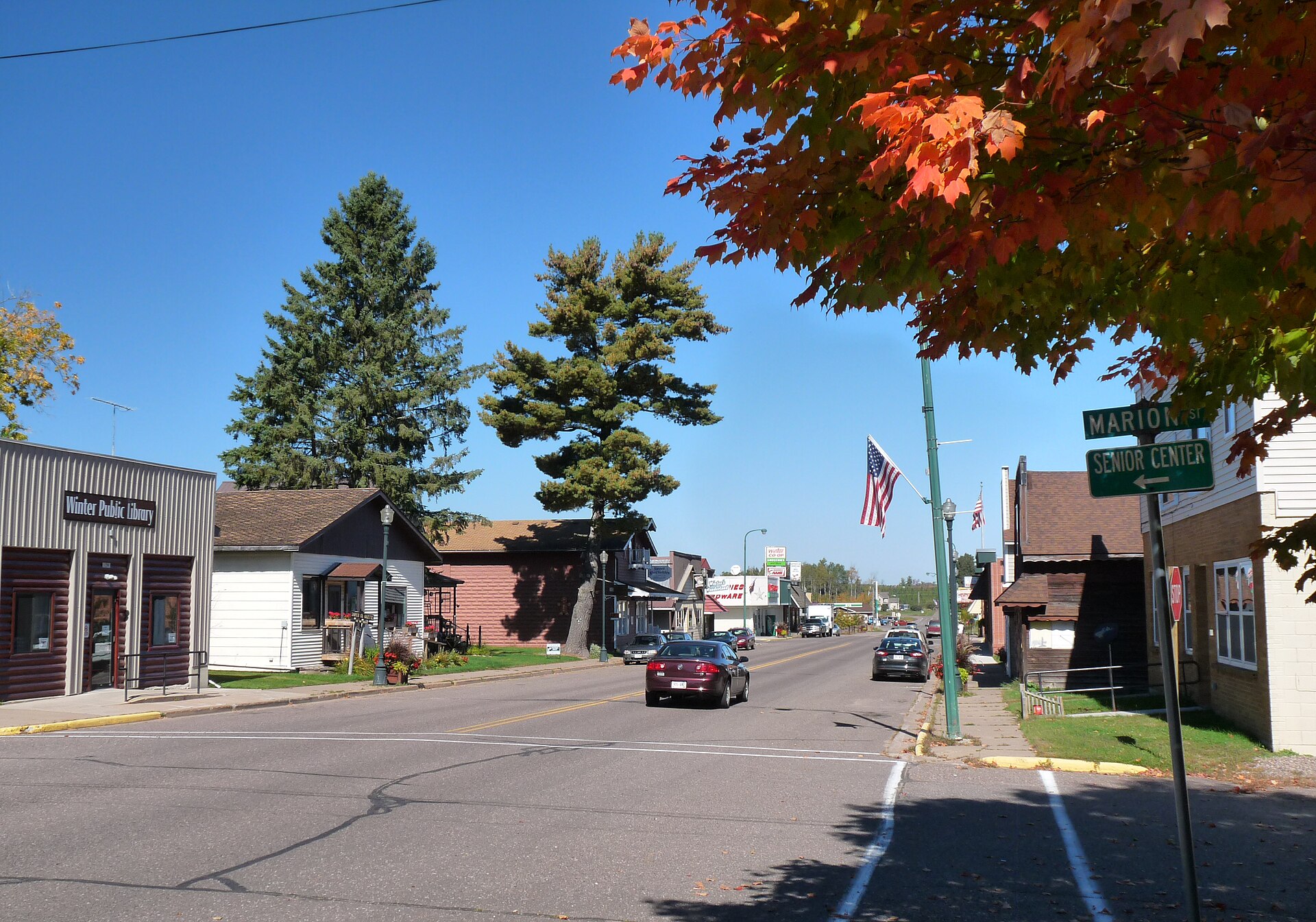 Main Street in Winter, Wisconsin