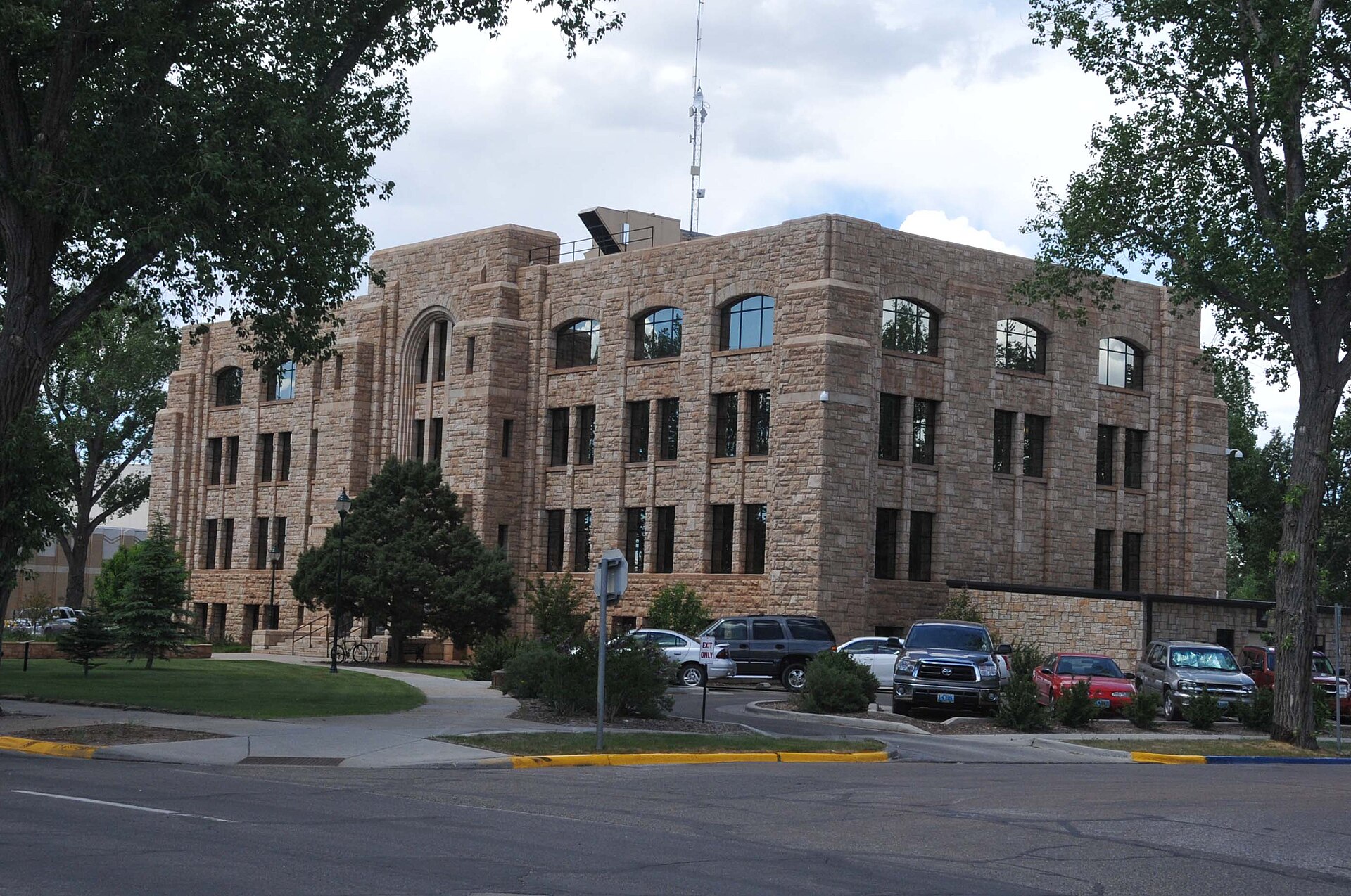 The Albany County Courthouse on Grand Ave. is within the historic district. — Wyoming