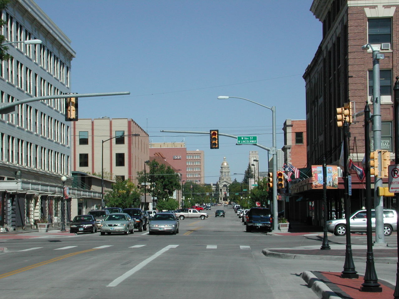 Downtown Cheyenne, Wyoming, united States.