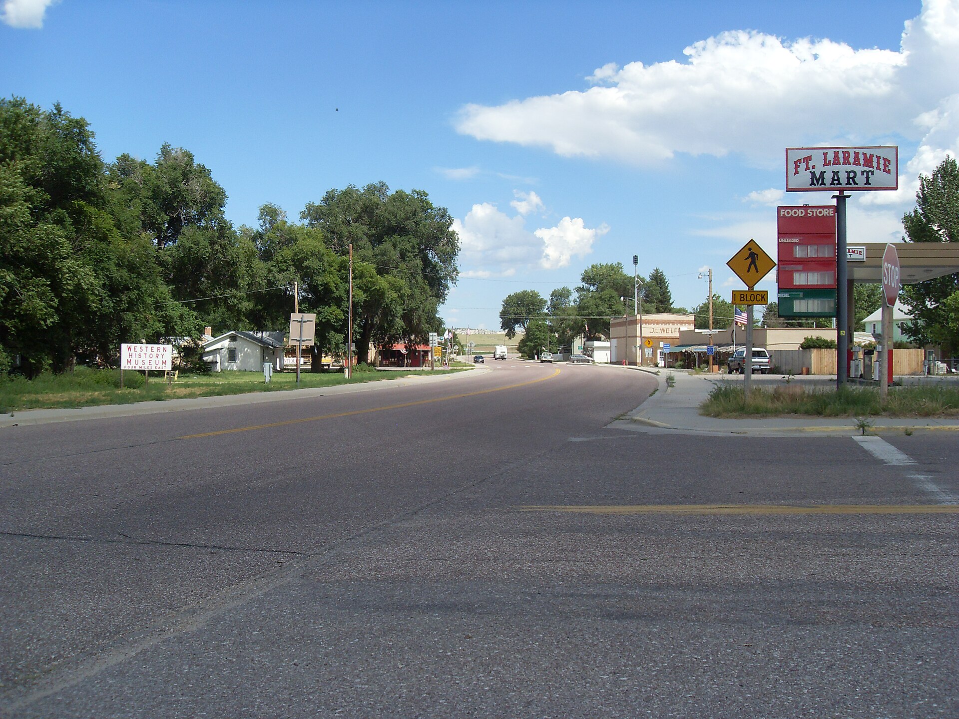 Main Street Fort Laramie (Wyoming)