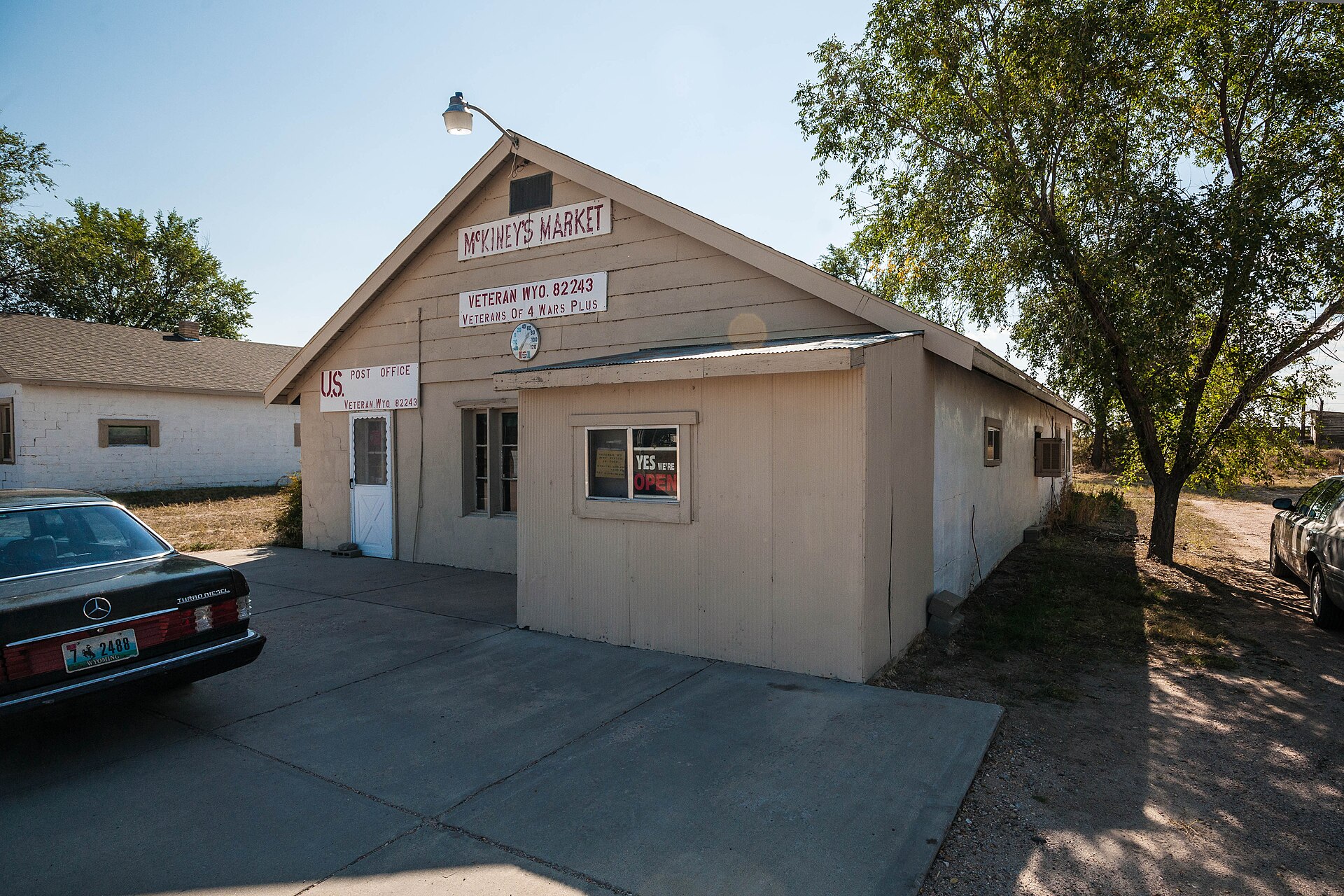 Mckinley's Market and Post office in Veteran, Wyoming